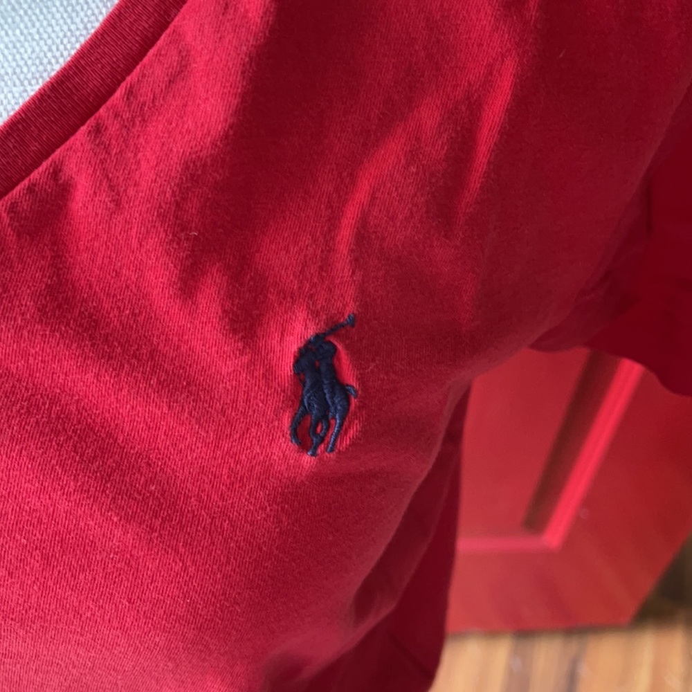 Ralph Lauren red tshirt sz lg - Picture 2 of 3